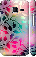 Пластиковый чехол Endorphone Samsung Galaxy J1 Mini J105H Листья Multicolor (2235m-258-26985) KB, код: 7776900