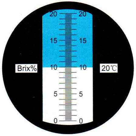 Рефрактометр ручний VBR20, RSA-BR20, 0-20% Brix, фото 2