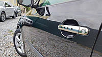 Seat Leon 2005-2012 Накладки на дверные ручки OmsaLine 4 дверный с дырочками TMR Накладки на ручки Сеат Леон