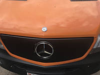 Mercedes Sprinter W906 Зимняя накладка на решетку глянцевая V1 (2013 ) TMR Зимние заглушки Мерседес Бенц