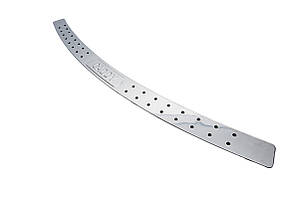 Volkswagen Caddy 2010-2015 накладка на задній бампер із чорними крапками TMR Накладки на задній бампер