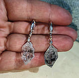 Серьги с херкимерийским алмазом, фото 3