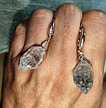 Серьги с херкимерийским алмазом, фото 8