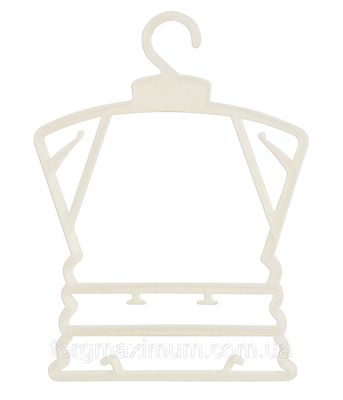 Плечики білі "рамка" для дитячих костюмів (велика), фото 1