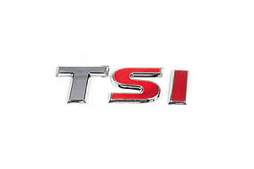 Volkswagen Jetta 2011-2014 Напис TSI під оригінал TS-хром, I-червона AUC написи Фольксваген Джетта