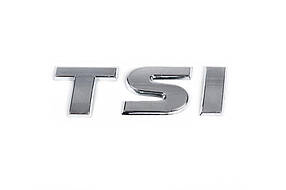 Volkswagen Golf 6 напис Tsi косий шрифт TS — хром, I — червона AUC написи Фольксваген Гольф 6