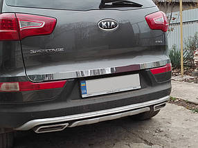 KIA Sportage 2010-2015 Крихітка багажника Carmos Турецька сталь AUC Накладки на кришку багажника КІА Спортейдж