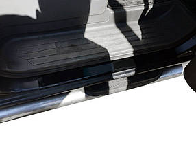 Citroen Berlingo 2008-2018 Накладки на пороги DDU (4 шт., ABS, матові) AUC Пластикові накладки на пороги