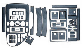 Mersedes Vito W638 1996-1999 накладки на панель Meric V-клас колір дерево AUC Накладки на панель Мерседес Бенц