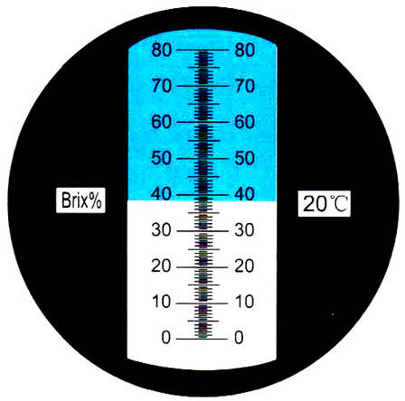 Рефрактометр ручний VBR80, 0-80% Brix, RSA-BR80, фото 2