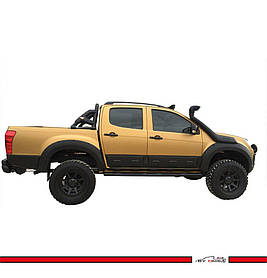 Isuzu D-Max Молдинг на двері (4 шт., ABS) AUC Молдинги Ісузу Д-Макс