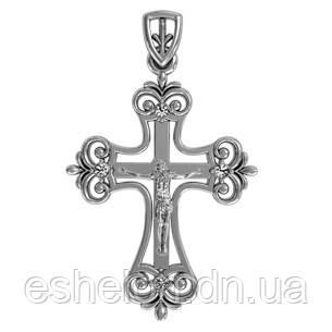 Хрест срібний Ажурний, фото 1