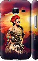 Пластиковий чохол Endorphone Samsung Galaxy J1 Mini J105H Українка зі зброєю Multicolor (5316 NC, код: 7748330