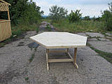 Дерев'яний стіл, купити, стіл з дерева, для альтанки, меблі., фото 4