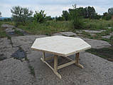 Дерев'яний стіл, купити, стіл з дерева, для альтанки, меблі., фото 7