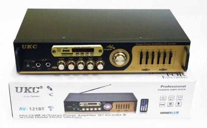 Усилитель звука 5-ти канальный UKC AV-121BT с караоке и Bluetooth - фото 5 - id-p1220458016