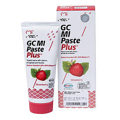 Паста для ремінералізації зубів, 35 мл, зі смаком полуниці, GC Mi Paste Plus