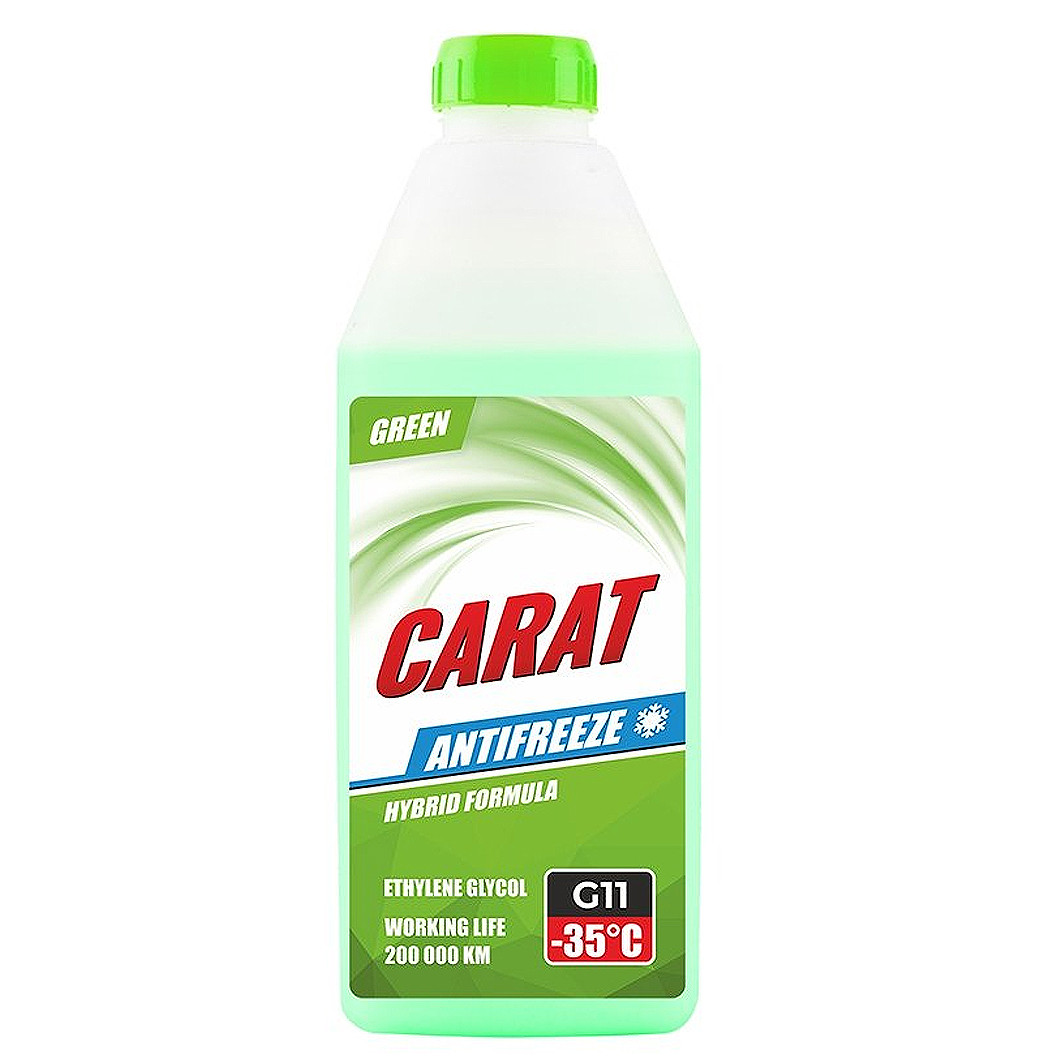 Carat Antifreeze G11 зелений, 900 мл (KR82349) готовый антифриз, фото 1