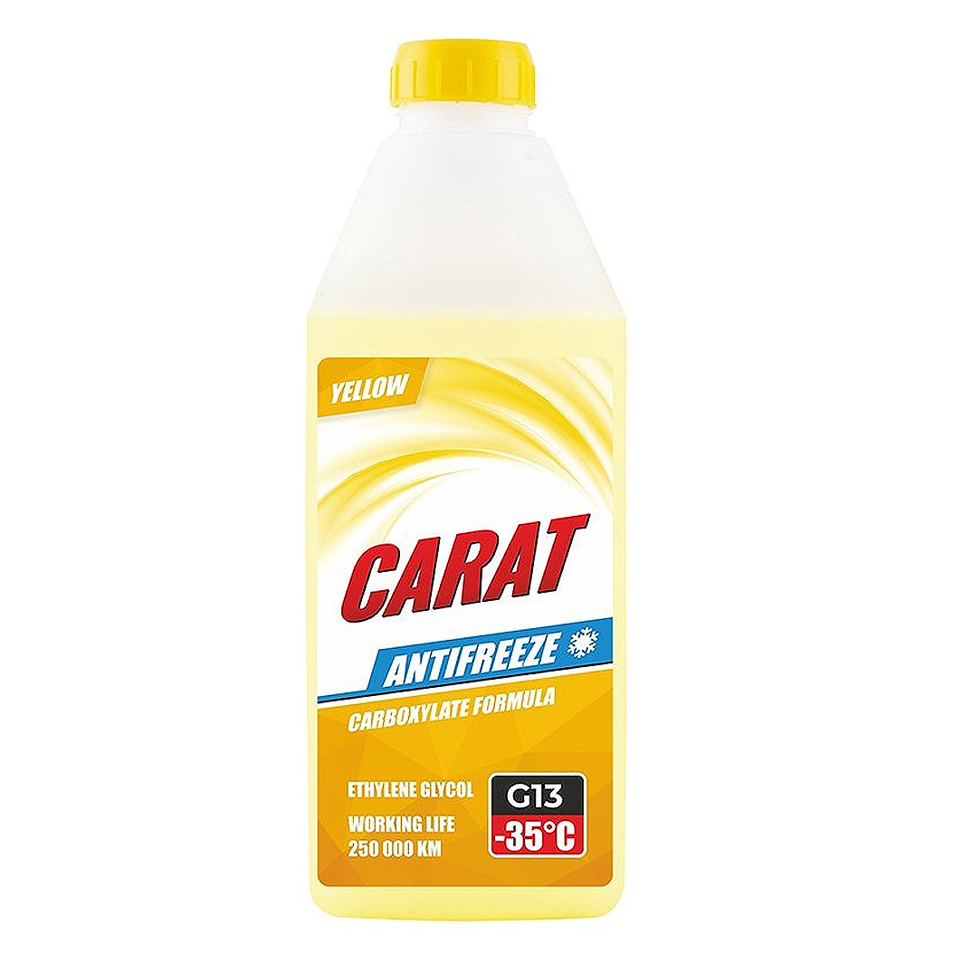 Carat Antifreeze G13 жовтий, 900 мл (KR82332) готовий антифриз, фото 1