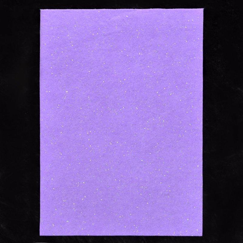 Набір Фетр Santi м'який із глітером, лавандовий, 21*30см (10л) 742936 G-Rich, фото 1