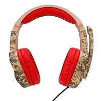 Наушники игровые iPega RB005G с микрофоном Mini-Jack 3.5 mm Camo (3_03524) FE, код: 8152926