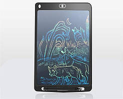 Кольоровий графічний планшет LCD-планшет для малювання Writing Tablet 12 дюймів Black (2172312 NC, код: 1895647
