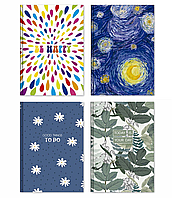 Блокнот А6 176 арк тв палітурка клітинка лам Асорті