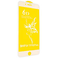 Защитное стекло 6D Premium Glass 9H Full Glue для Apple iPhone 8 Plus iPhone 7 Plus White (0 NC, код: 1261182