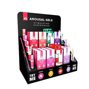 Дисплей із збуджуючими гелями та тестерами System JO - Arousal Gel Display