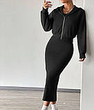 Стильний жіночий костюм сукня і кофтинка, фото 5
