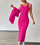 Стильний жіночий костюм сукня і кофтинка, фото 2