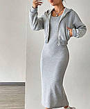 Стильний жіночий костюм сукня і кофтинка, фото 8