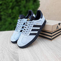 Чоловічі кросівки найнижчі сірі Adidas Gazelle. Замшеві кеди весна літо чоловічі сірі Адідас Газель, фото 8