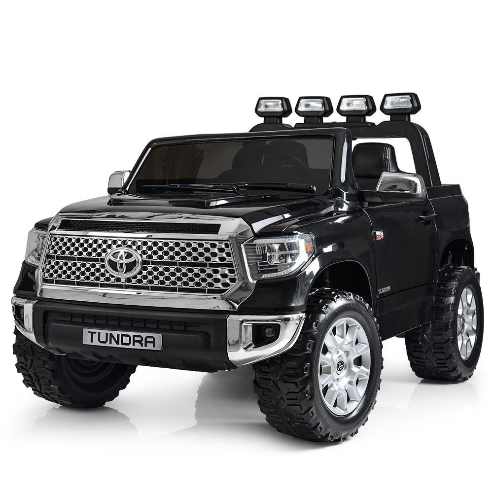 Електромобіль дитячий Джип чорний JJ2266AEBLR-2 Toyota Tundra на радіокеруванні, 2 акумулятори 12V7AH
