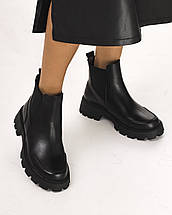 Черевики Челсі Kento 2040 37 чорні шкіра 36, фото 4