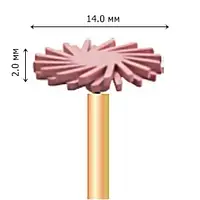 Полир для циркония и керамики с алмазной крошкой  мелкий (красный) 14,0/2,0 мм  DuCoBur  D13F