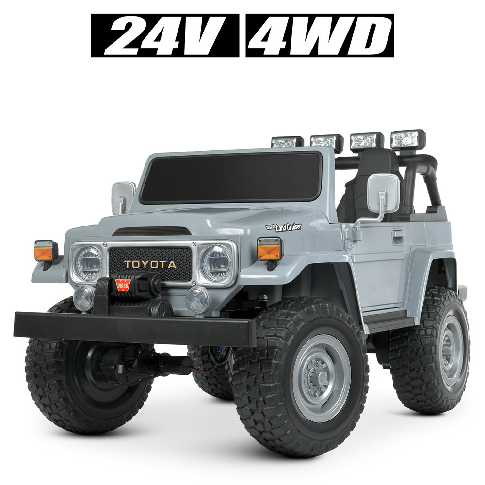 Дитячий електромобіль Toyota M 4968EBLR(24V) на пульті, 4 мотори 80W, 1 акум 24V7AH, EVA, USB, музика