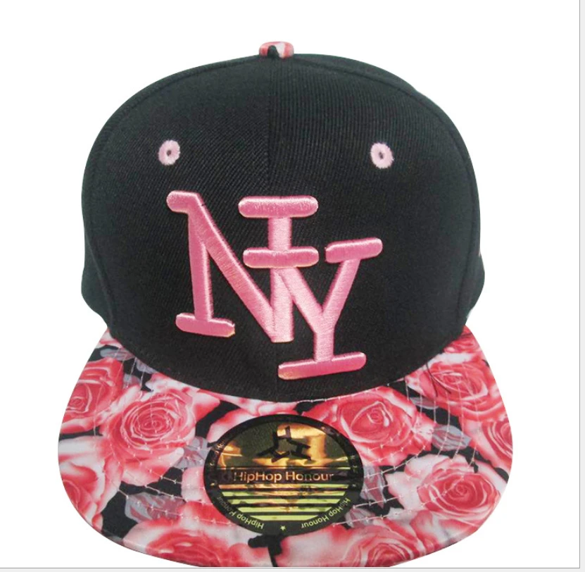 Кепка дитяча M&JJ NY (Snapback) Чорний-Рожевий (4000)