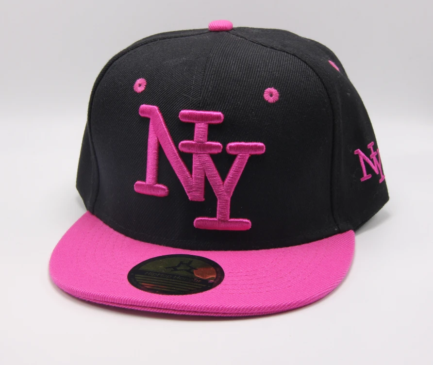 Кепка дитяча M&JJ NY (Snapback) Чорний-Рожевий (4012)