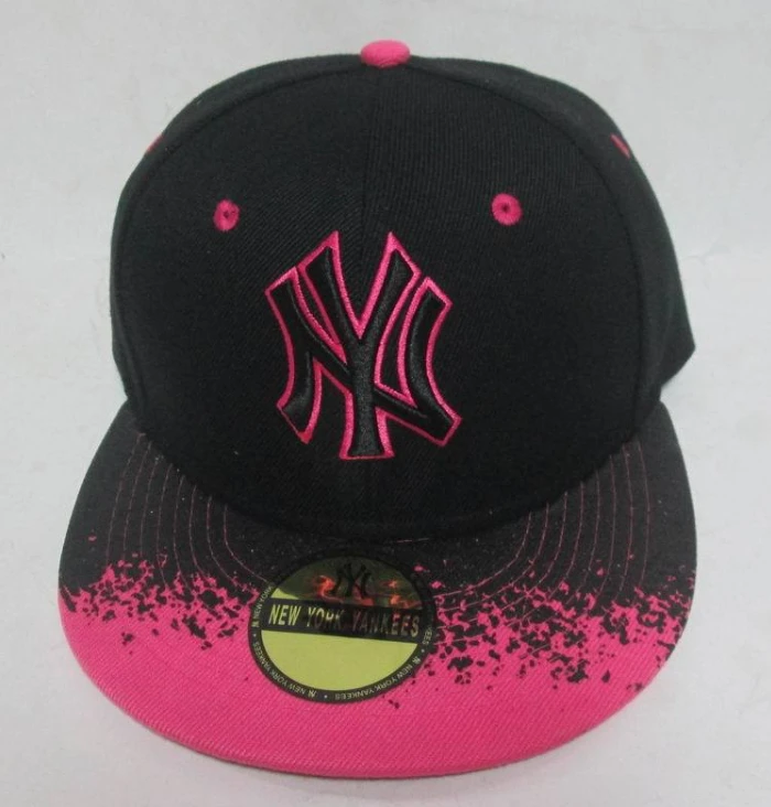 Кепка дитяча M&JJ NY (Snapback) Чорний-Рожевий (4066)