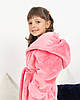 Халат дитячій махровий Рожевий, фото 4