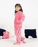 Піжама дитяча домашня махрова кофта зі штанами Рожевий, фото 2