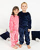 Піжама дитяча домашня махрова кофта зі штанами Рожевий, фото 5