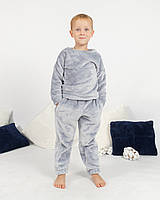 Піжама дитяча домашня махрова кофта зі штанами Сірий