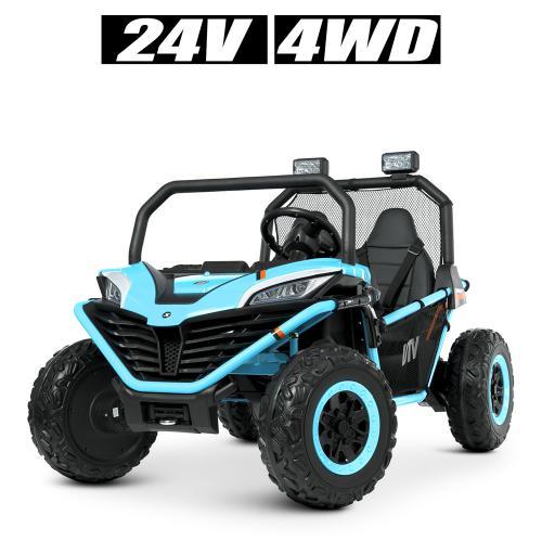 Дитячий електромобіль Багі Bambi Racer M 4969 EBLR (24V) двомісний, 4 мотори 80W, 1 акум 24V7AH, USB