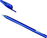 Ручка масляна Buromax 8362 LINEA 0,5 мм тригр.корпус сині чорнила, фото 2