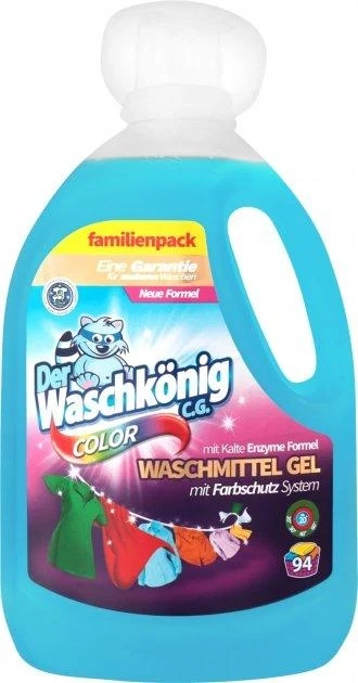 Гель для прання кольорового одягу Waschkonig Color 3.305 л, фото 1