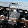 Автомобільний тримач для телефона на дефлектор автоматичний в авто Hoco автотримач смартфона в машину, фото 8