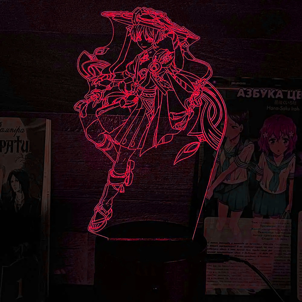 Акриловий світильник-нічник Скарамуча червоний tty-n002307