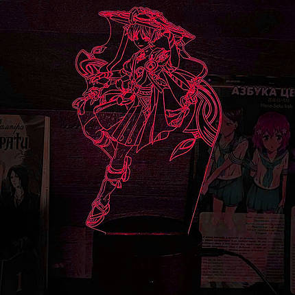 Акриловий світильник-нічник Скарамуча червоний tty-n002307, фото 1